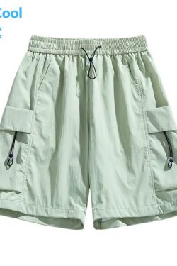 Style Core Aesthetics, New Style Trends Ice Silk Drawstring Shorts