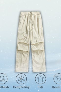 Style Core Aesthetics, New Style Trends Ice Silk Parachute Pants