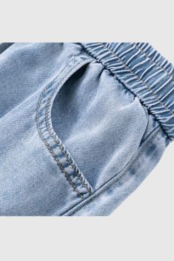 Style Core Aesthetics, New Style Trends Ice Silk Solid Jeans