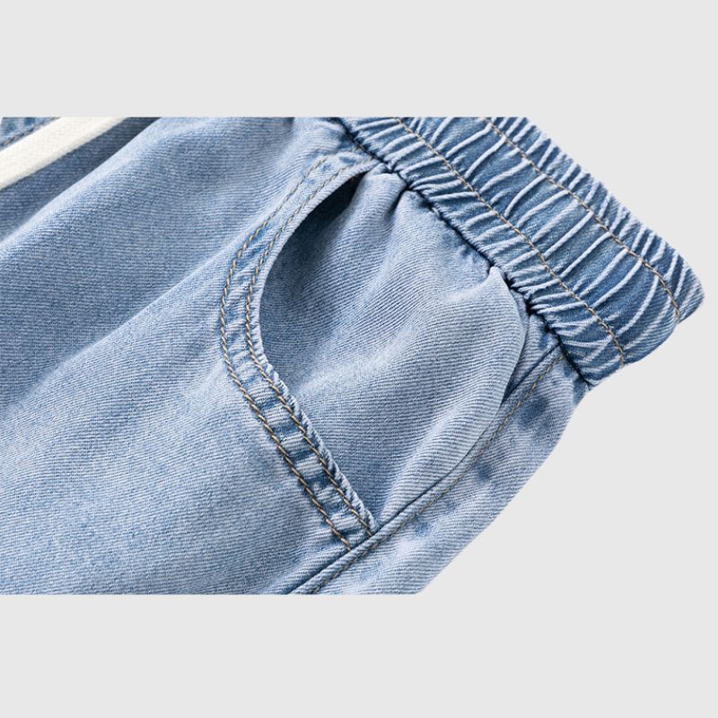 Style Core Aesthetics, New Style Trends Ice Silk Solid Jeans Style Core Aesthetics, New Style Trends Ice Silk Solid Jeans