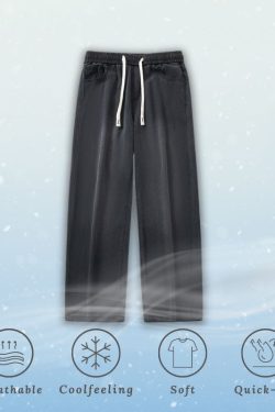 Style Core Aesthetics, New Style Trends Ice Silk Solid Jeans