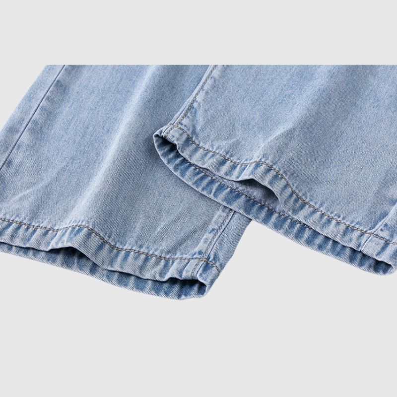 Style Core Aesthetics, New Style Trends Ice Silk Solid Jeans Style Core Aesthetics, New Style Trends Ice Silk Solid Jeans