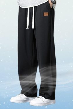 Style Core Aesthetics, New Style Trends Ice Silk Solid Pants