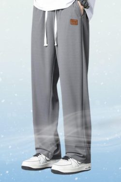 Style Core Aesthetics, New Style Trends Ice Silk Solid Pants