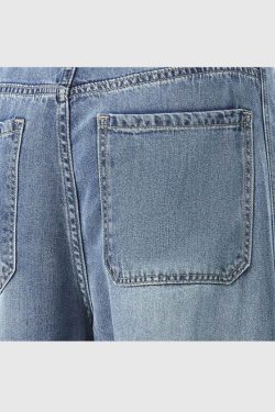 Style Core Aesthetics, New Style Trends Ice Silk Straight Jeans