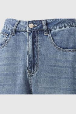 Style Core Aesthetics, New Style Trends Ice Silk Straight Jeans