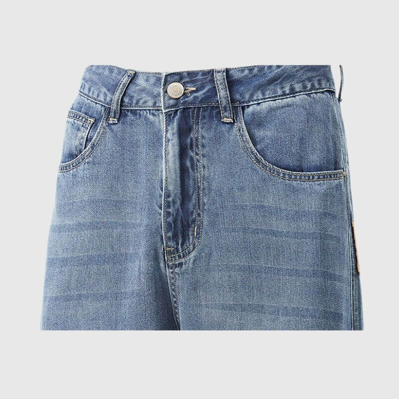 Style Core Aesthetics, New Style Trends Ice Silk Straight Jeans Style Core Aesthetics, New Style Trends Ice Silk Straight Jeans