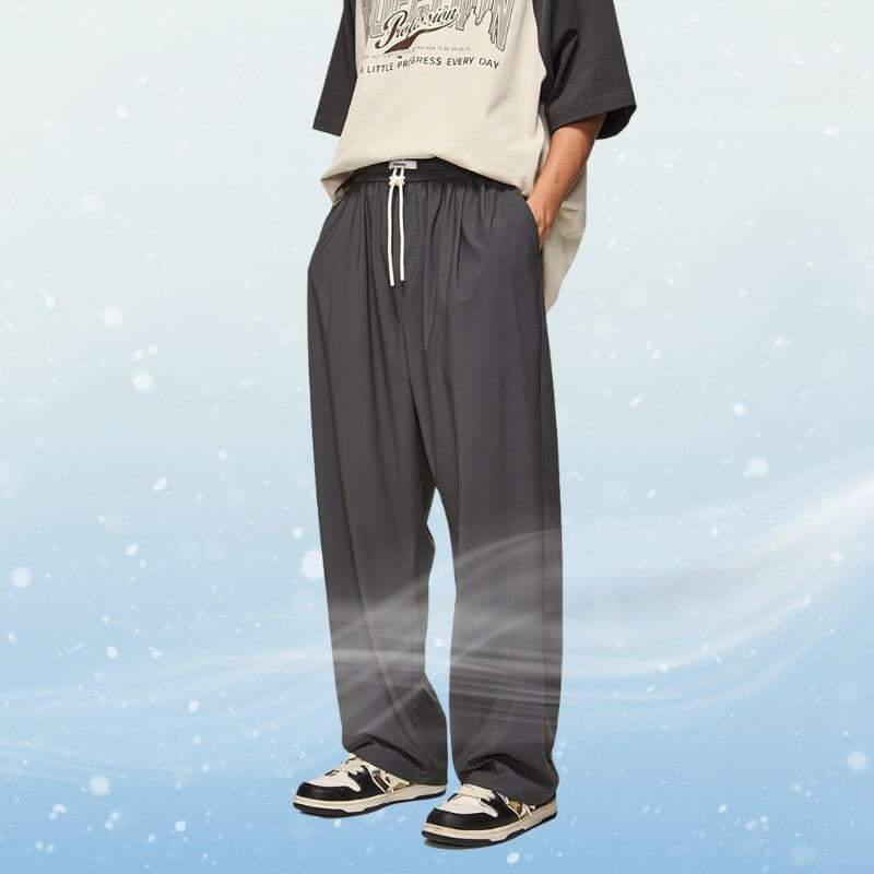 Style Core Aesthetics, New Style Trends Ice Silk Wide Leg Pants Style Core Aesthetics, New Style Trends Ice Silk Wide Leg Pants