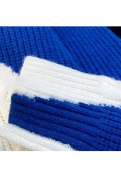 Style Core Aesthetics, New Style Trends Irregular Color-blocked Design Pullover