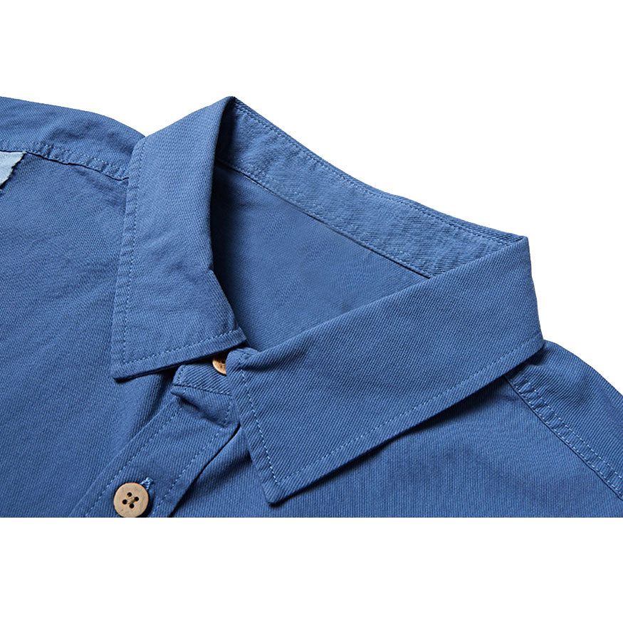 Style Core Aesthetics, New Style Trends Irregular Contrast Shirts Style Core Aesthetics, New Style Trends Irregular Contrast Shirts