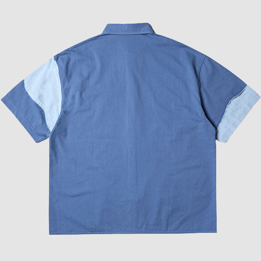 Style Core Aesthetics, New Style Trends Irregular Contrast Shirts Style Core Aesthetics, New Style Trends Irregular Contrast Shirts