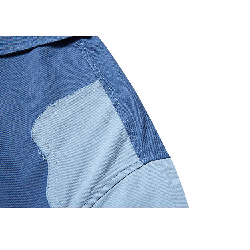 Style Core Aesthetics, New Style Trends Irregular Contrast Shirts Style Core Aesthetics, New Style Trends Irregular Contrast Shirts