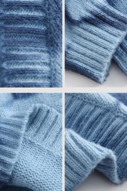 Style Core Aesthetics, New Style Trends Irregular Hem Tie-dye Cropped Cardigan Sweater