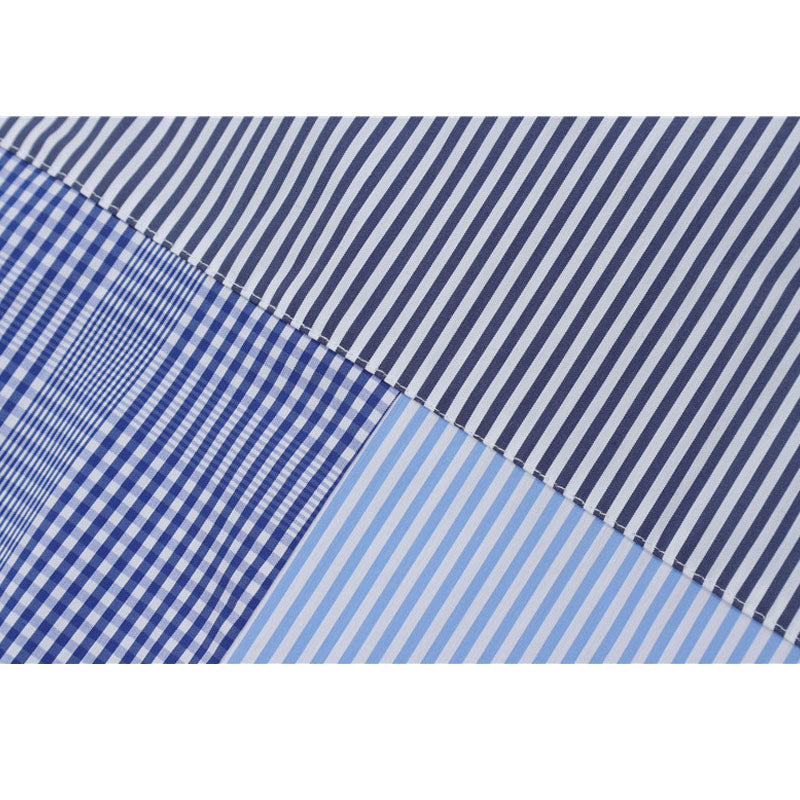 Style Core Aesthetics, New Style Trends Irregular Patch Stripe Shirts Style Core Aesthetics, New Style Trends Irregular Patch Stripe Shirts