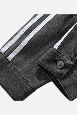 Style Core Aesthetics, New Style Trends Irregular Patchwork Denim Jacket