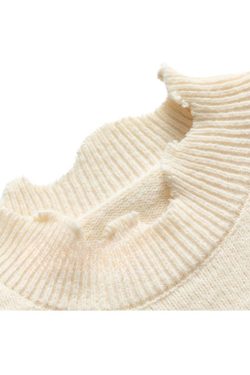 Style Core Aesthetics, New Style Trends Irregular Raw Edge Knit Pullover