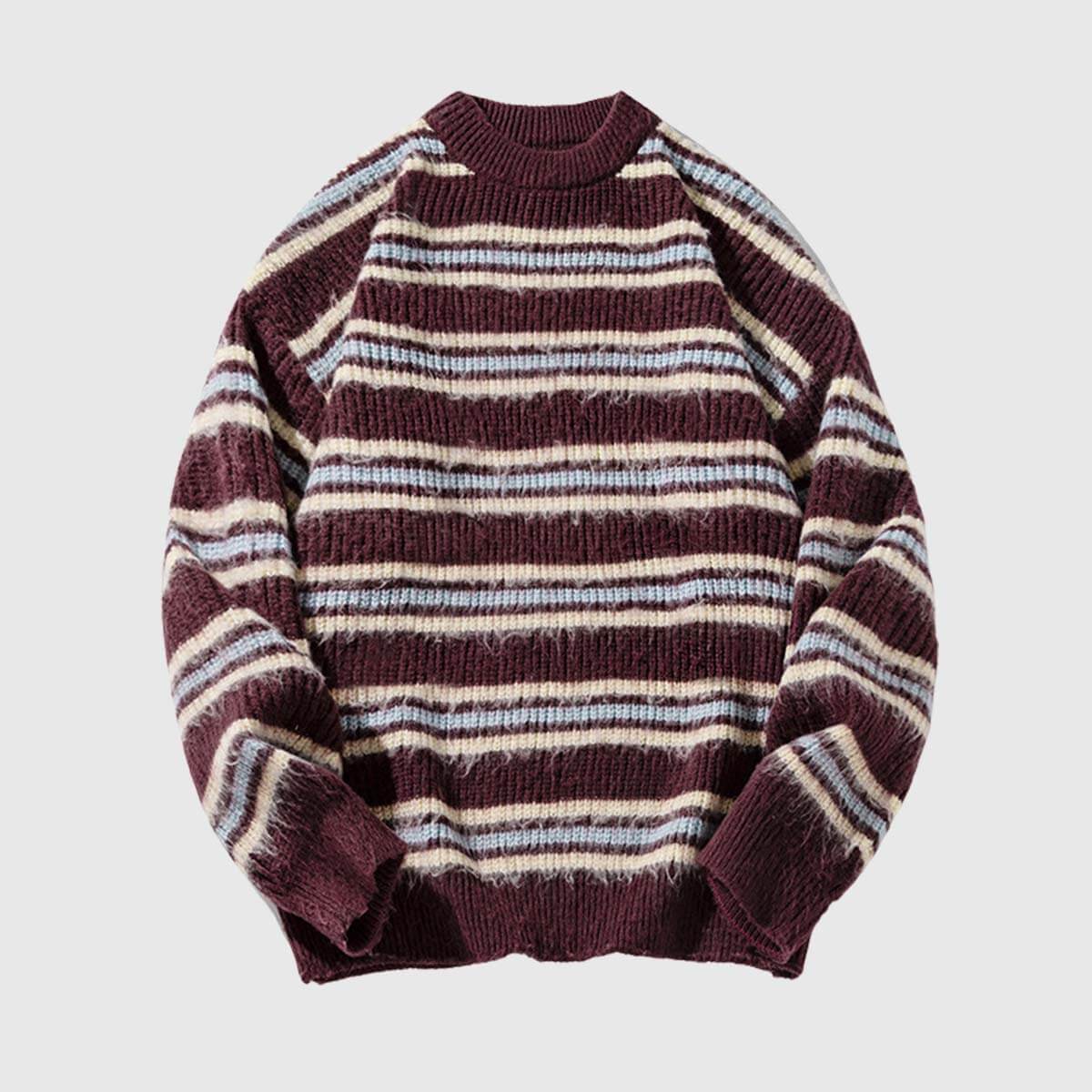 Style Core Aesthetics, New Style Trends Japanese Striped Knit Sweater Style Core Aesthetics, New Style Trends Japanese Striped Knit Sweater