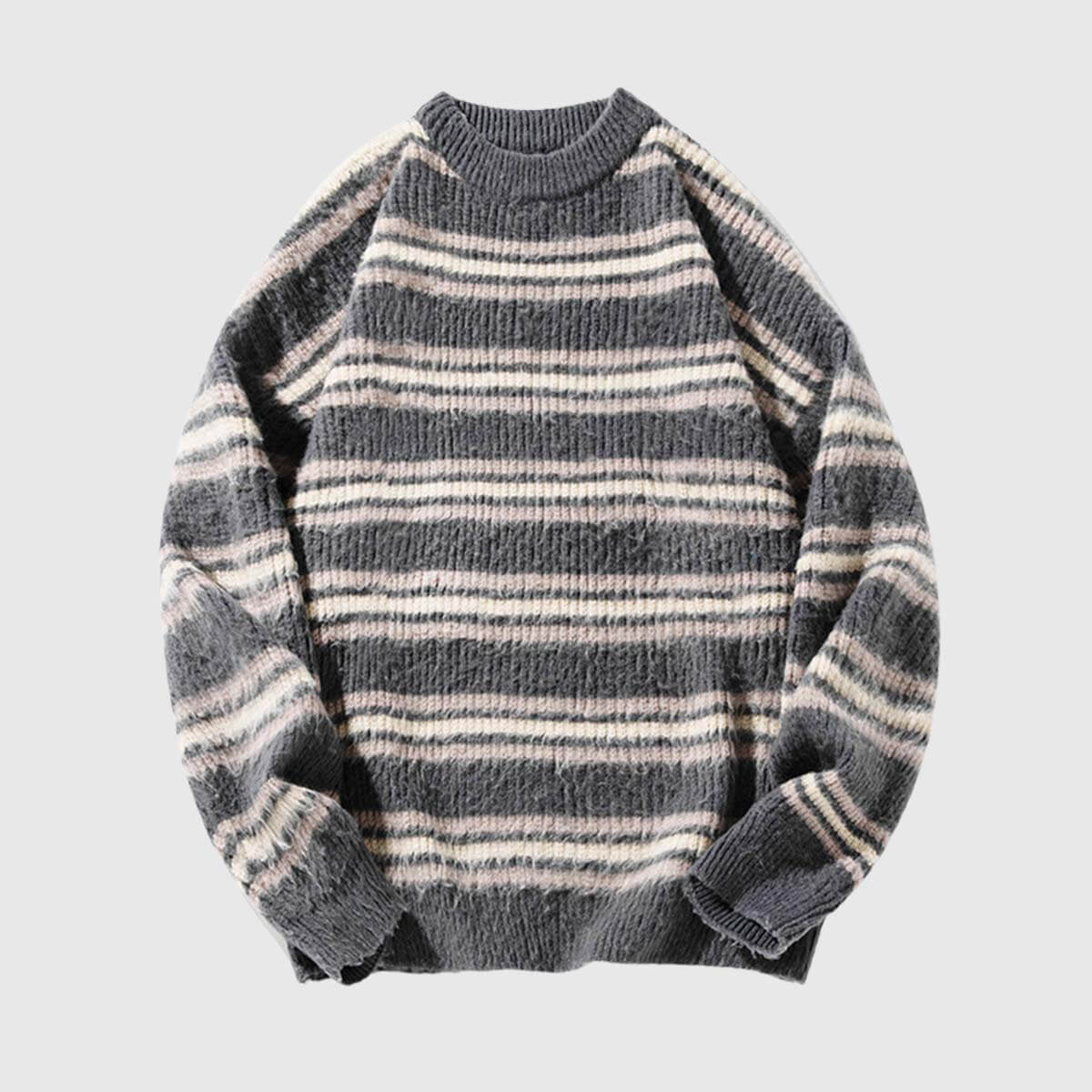 Style Core Aesthetics, New Style Trends Japanese Striped Knit Sweater Style Core Aesthetics, New Style Trends Japanese Striped Knit Sweater