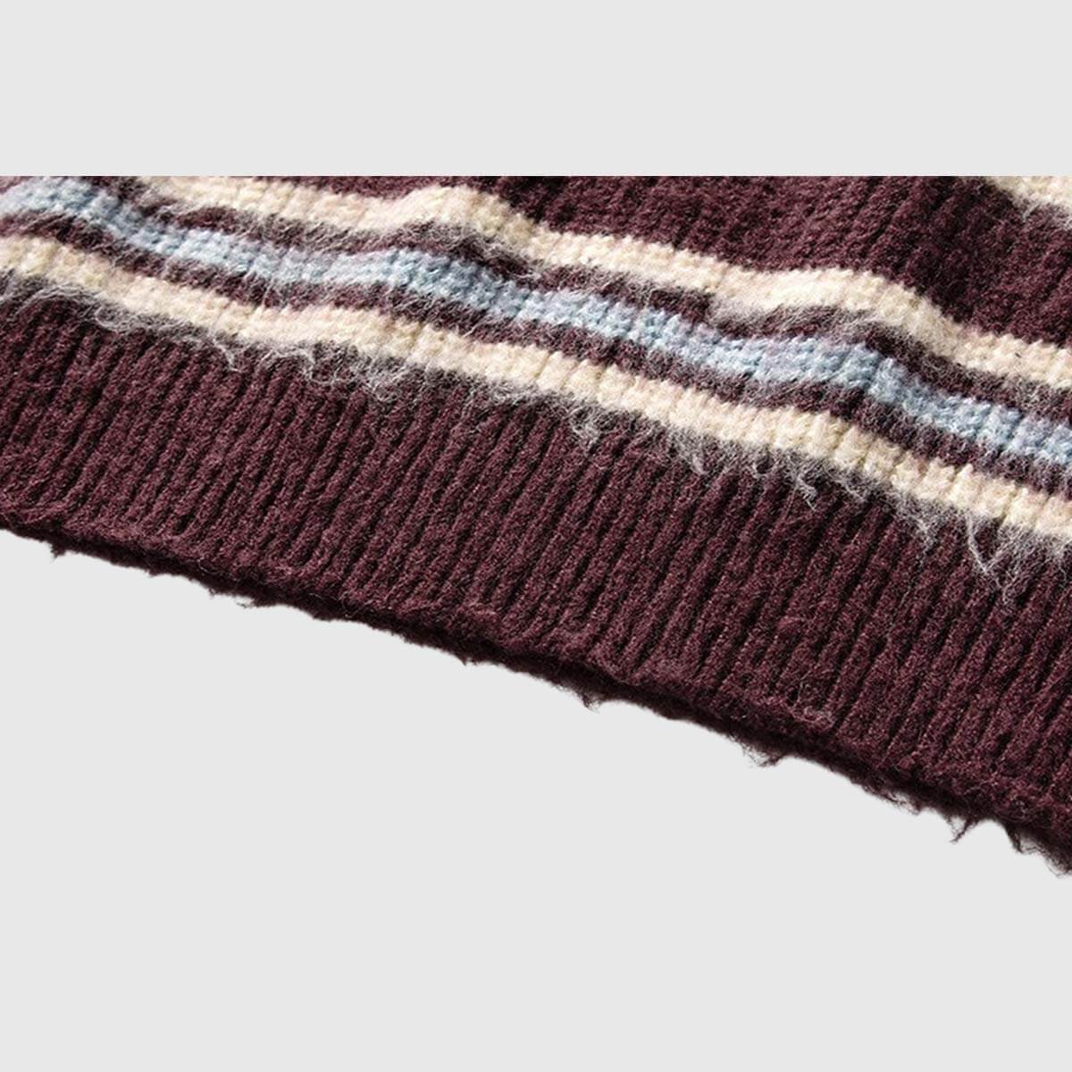 Style Core Aesthetics, New Style Trends Japanese Striped Knit Sweater Style Core Aesthetics, New Style Trends Japanese Striped Knit Sweater