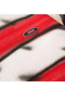 Style Core Aesthetics, New Style Trends Japanese Style Color Gradient Striped Sweater