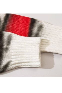 Style Core Aesthetics, New Style Trends Japanese Style Color Gradient Striped Sweater