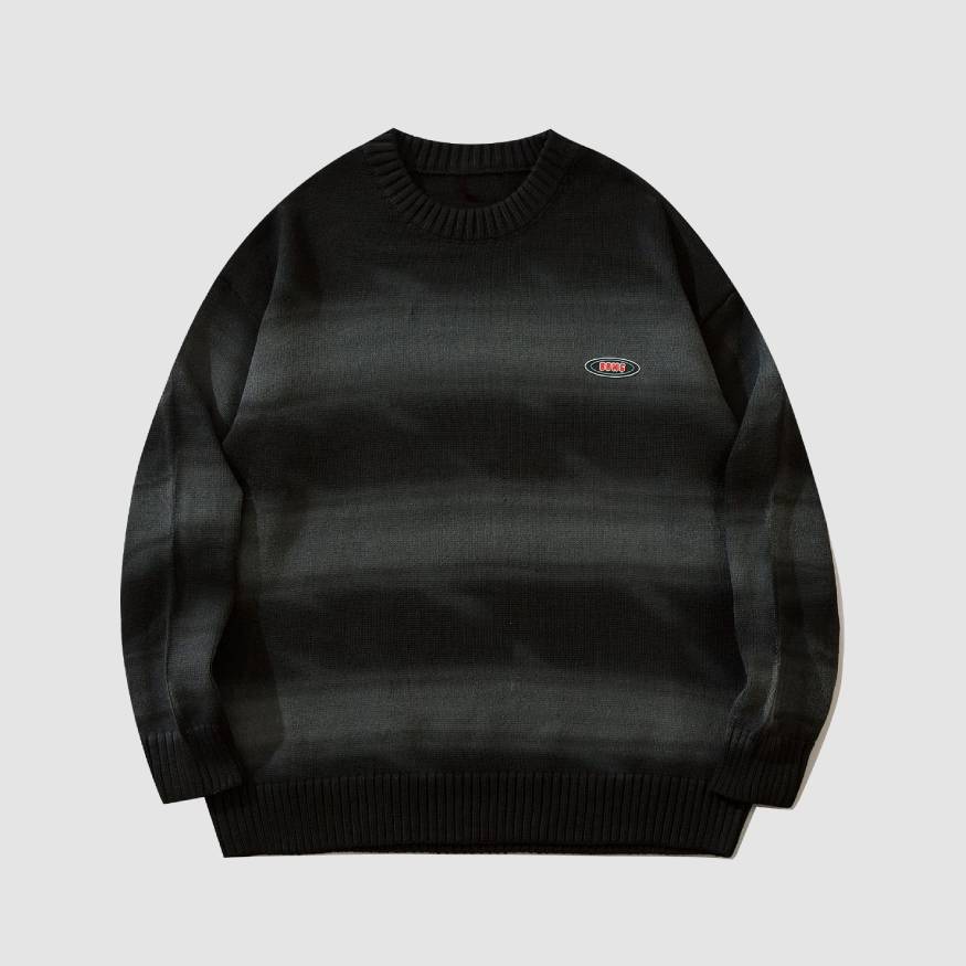 Style Core Aesthetics, New Style Trends Japanese Style Color Gradient Striped Sweater Style Core Aesthetics, New Style Trends Japanese Style Color Gradient Striped Sweater