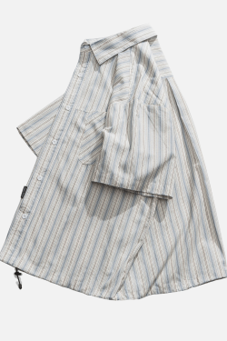 Style Core Aesthetics, New Style Trends Japanese Vintage Cotton Striped Shirt