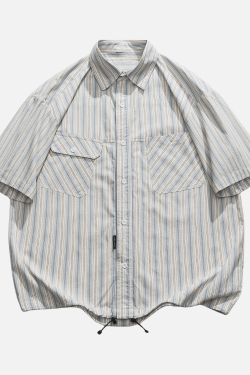 Style Core Aesthetics, New Style Trends Japanese Vintage Cotton Striped Shirt