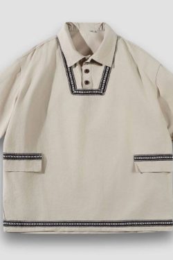 Style Core Aesthetics, New Style Trends Japanese Vintage Ethnic Web Shirts