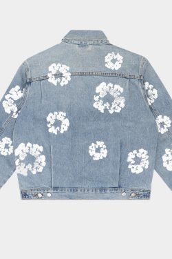Style Core Aesthetics, New Style Trends Kapok Print Denim Jacket