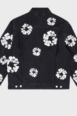 Style Core Aesthetics, New Style Trends Kapok Print Denim Jacket