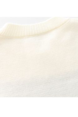 Style Core Aesthetics, New Style Trends Knit Flower & Sheep Pattern Sweater