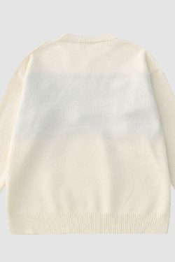 Style Core Aesthetics, New Style Trends Knit Flower & Sheep Pattern Sweater