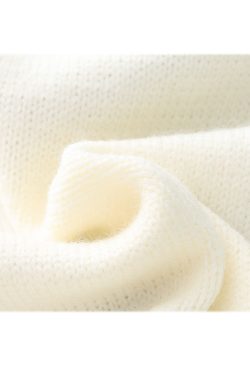 Style Core Aesthetics, New Style Trends Knit Flower & Sheep Pattern Sweater