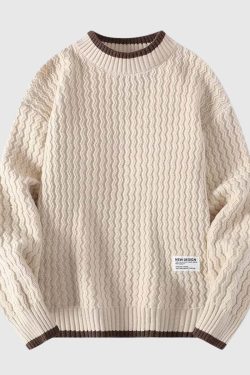 Style Core Aesthetics, New Style Trends Laid-back Knit Sweater