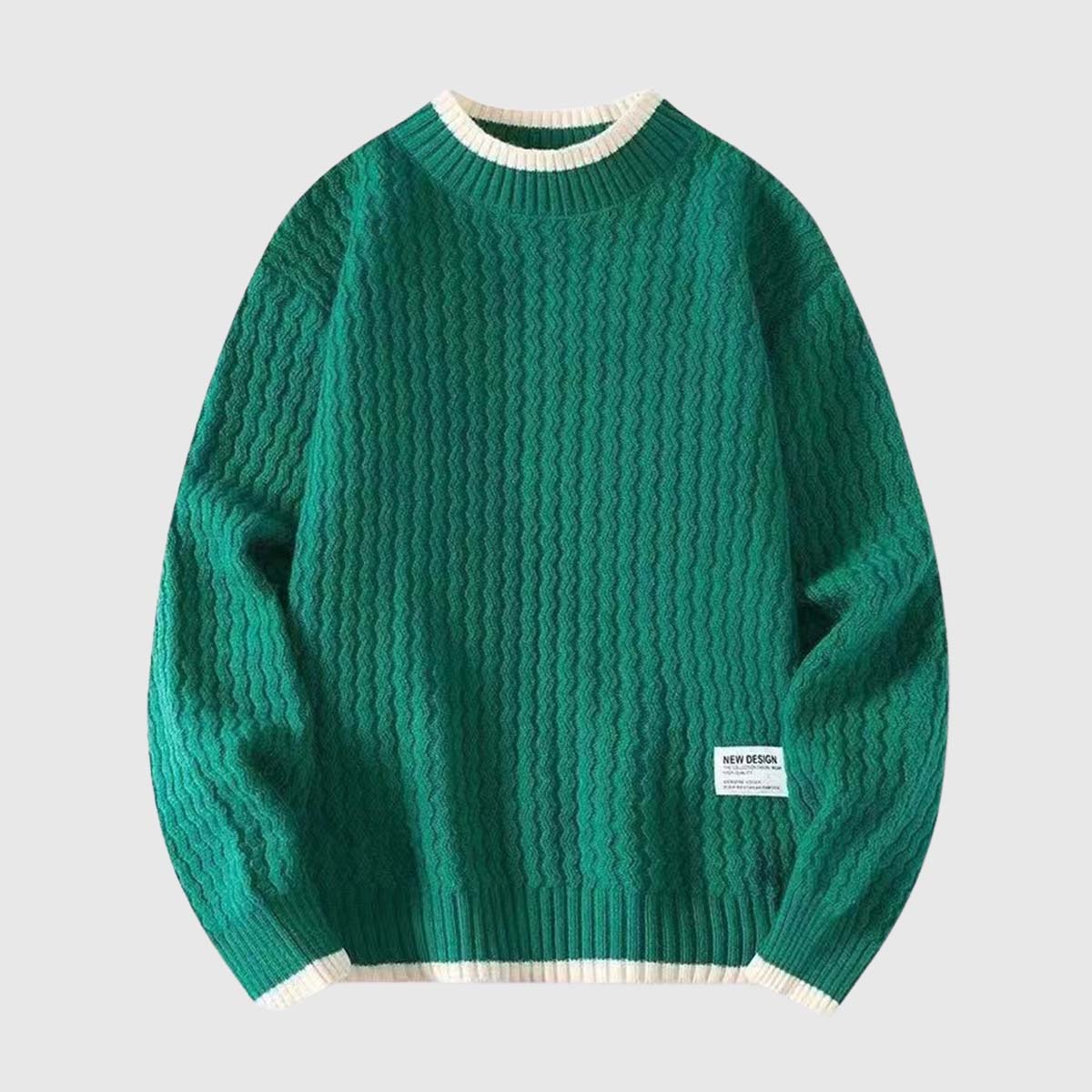 Style Core Aesthetics, New Style Trends Laid-back Knit Sweater Style Core Aesthetics, New Style Trends Laid-back Knit Sweater