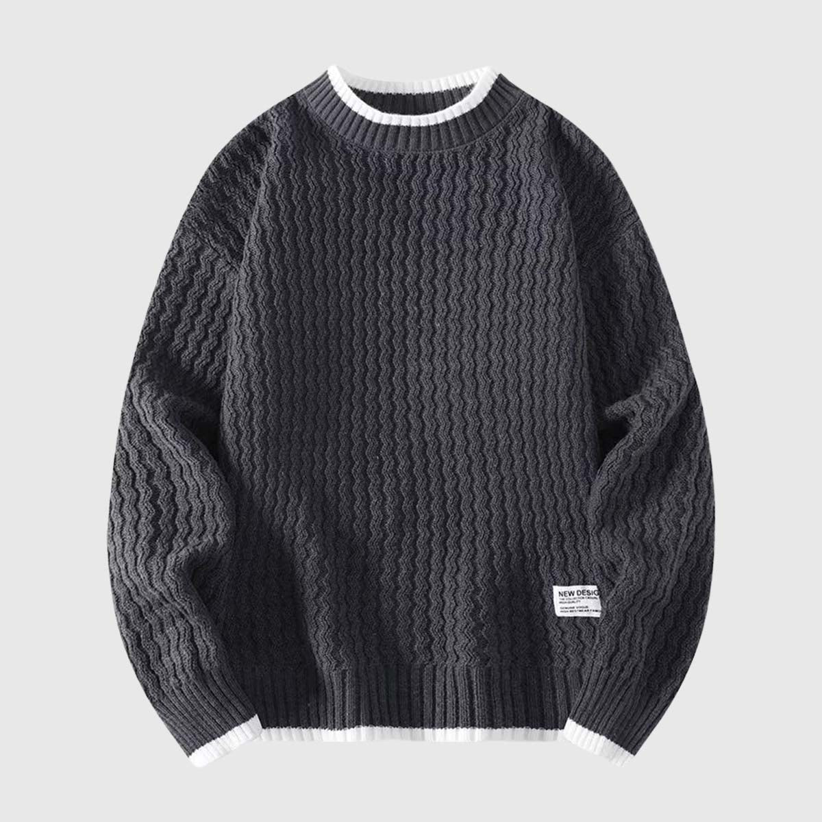 Style Core Aesthetics, New Style Trends Laid-back Knit Sweater Style Core Aesthetics, New Style Trends Laid-back Knit Sweater