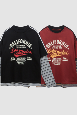 Style Core Aesthetics, New Style Trends Layered California Cotton Sweatshirt