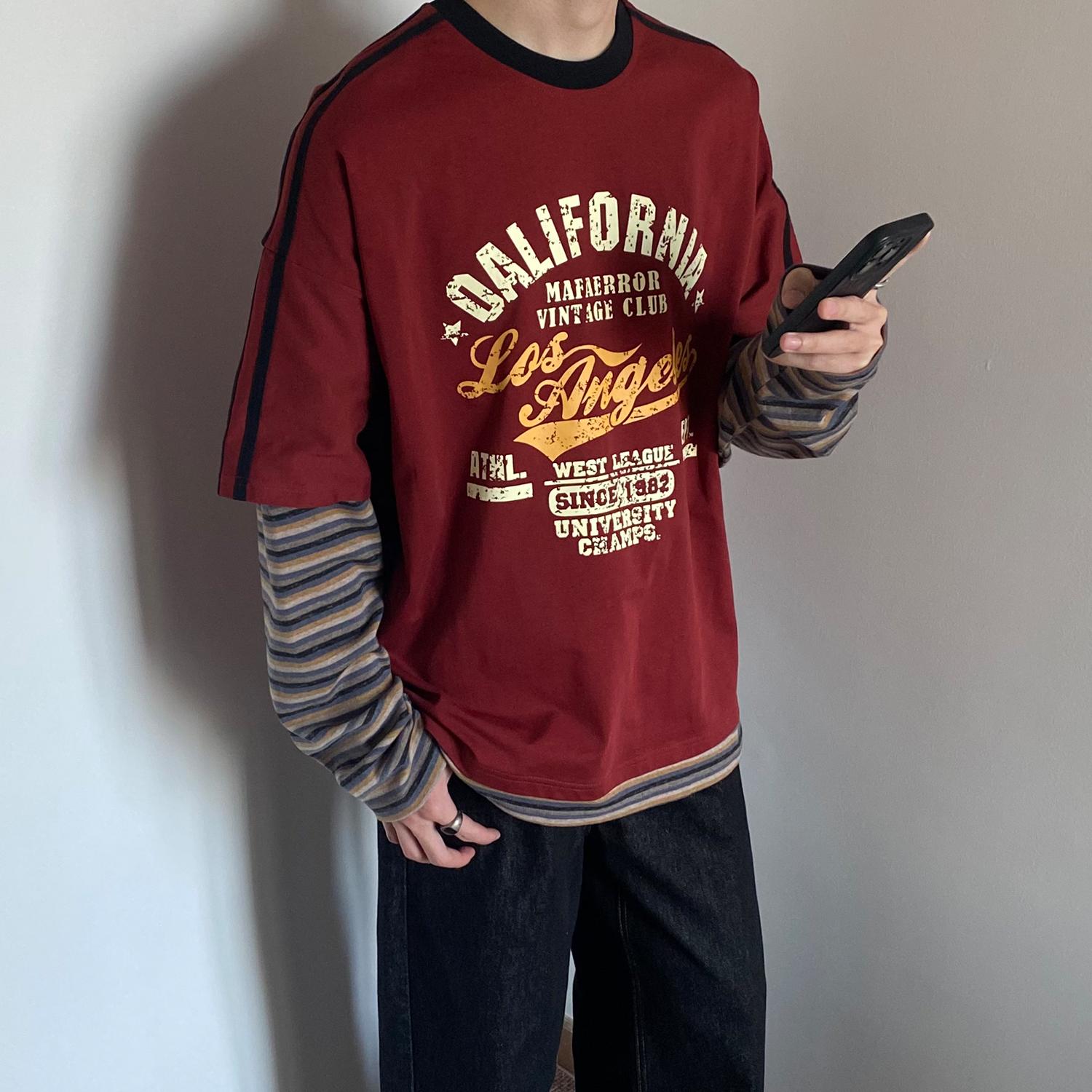 Style Core Aesthetics, New Style Trends Layered California Graphic Sweatshirt Style Core Aesthetics, New Style Trends Layered California Graphic Sweatshirt