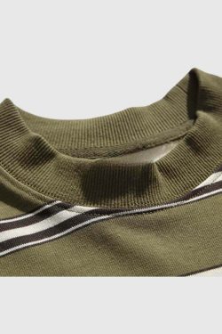 Style Core Aesthetics, New Style Trends Layered Striped Cityboy Sweatshirt