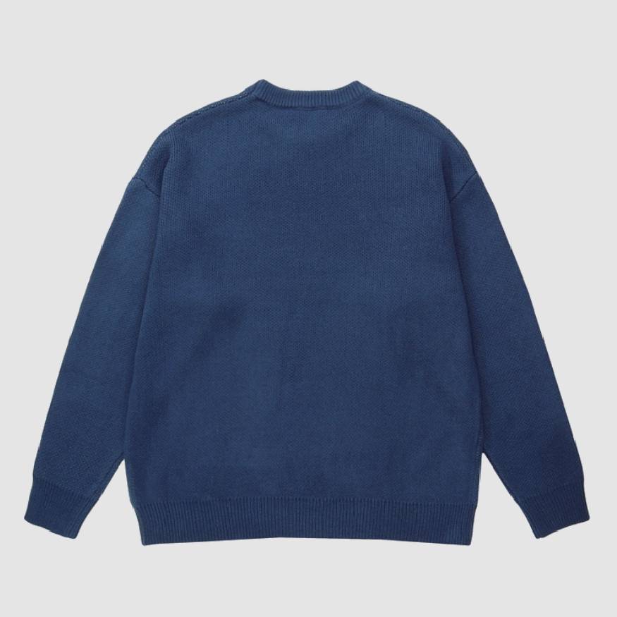 Style Core Aesthetics, New Style Trends Letter & Cat Pattern Sweater Style Core Aesthetics, New Style Trends Letter & Cat Pattern Sweater