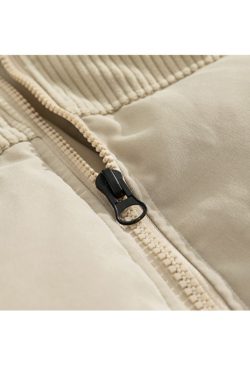 Style Core Aesthetics, New Style Trends Letter Embroidered Corduroy Patchwork Jacket