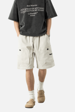 Style Core Aesthetics, New Style Trends Letter Embroidery Cargo Shorts