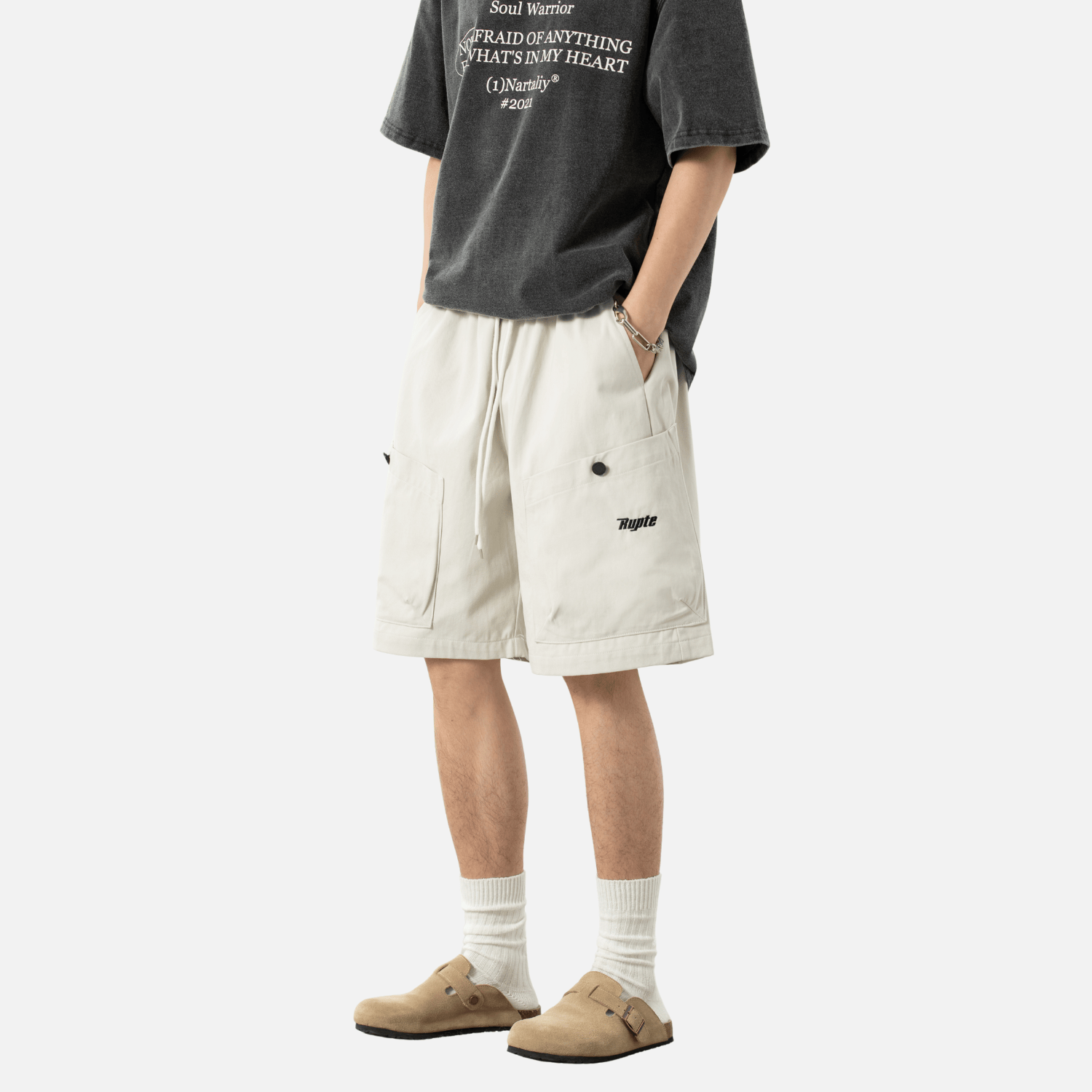 Style Core Aesthetics, New Style Trends Letter Embroidery Cargo Shorts Style Core Aesthetics, New Style Trends Letter Embroidery Cargo Shorts