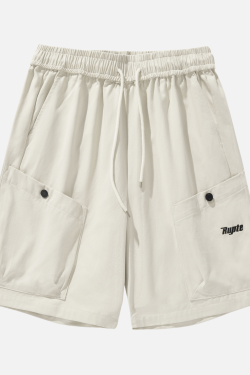 Style Core Aesthetics, New Style Trends Letter Embroidery Cargo Shorts