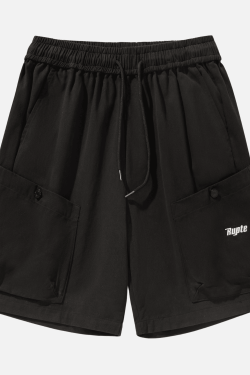 Style Core Aesthetics, New Style Trends Letter Embroidery Cargo Shorts