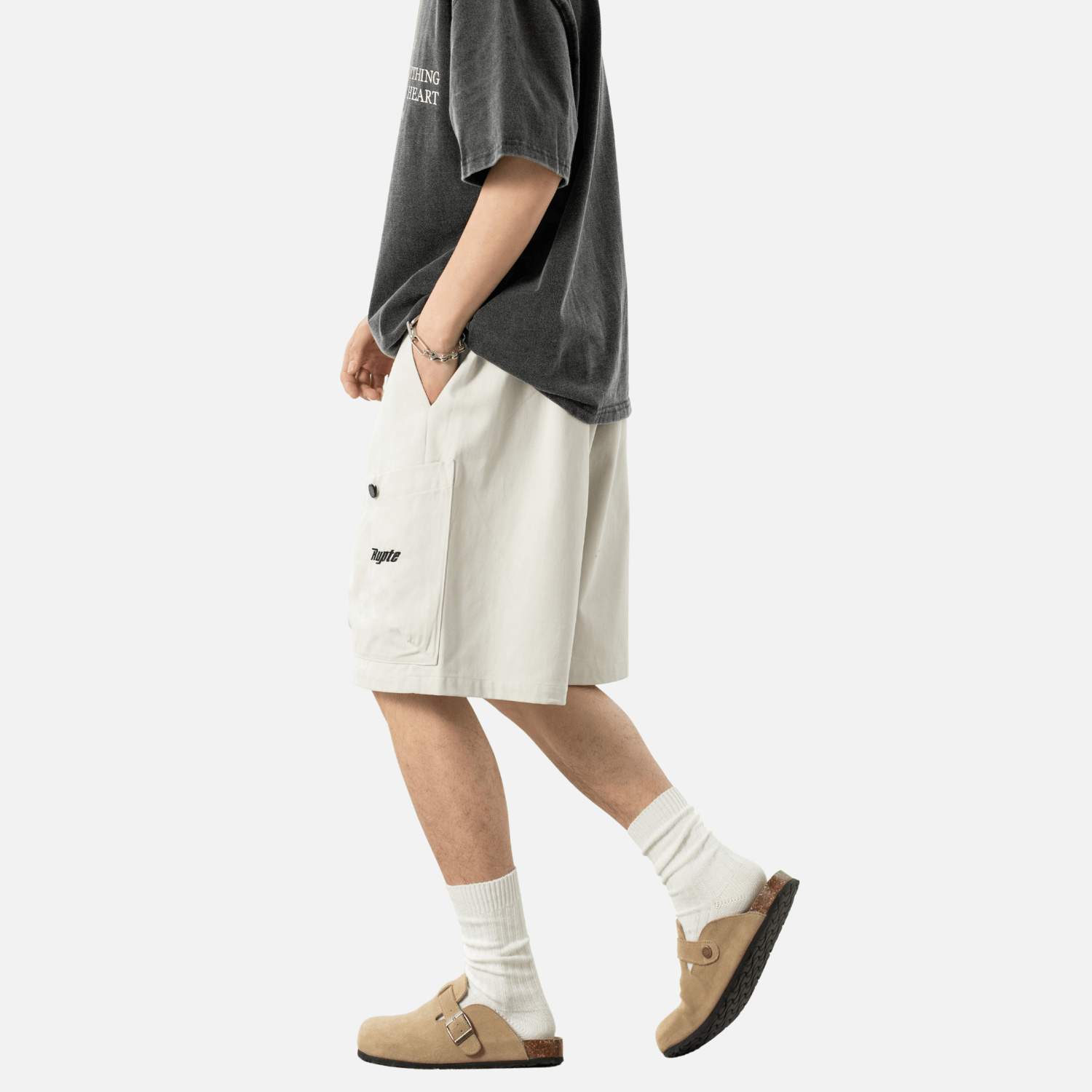 Style Core Aesthetics, New Style Trends Letter Embroidery Cargo Shorts Style Core Aesthetics, New Style Trends Letter Embroidery Cargo Shorts