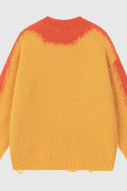 Style Core Aesthetics, New Style Trends Letter Print Knit Sweater