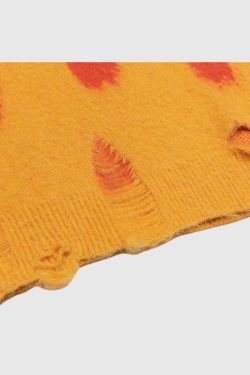 Style Core Aesthetics, New Style Trends Letter Print Knit Sweater