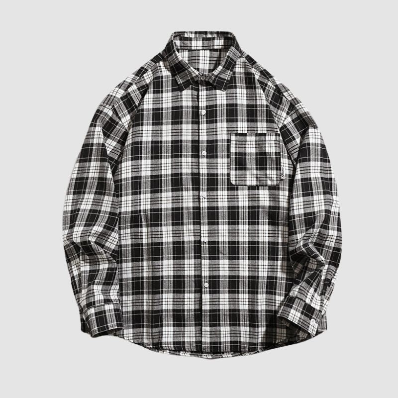 Style Core Aesthetics, New Style Trends Letter Printed Plaid Shirts Style Core Aesthetics, New Style Trends Letter Printed Plaid Shirts